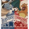 Pokemon - Red Charizard vs Blue Blastoise