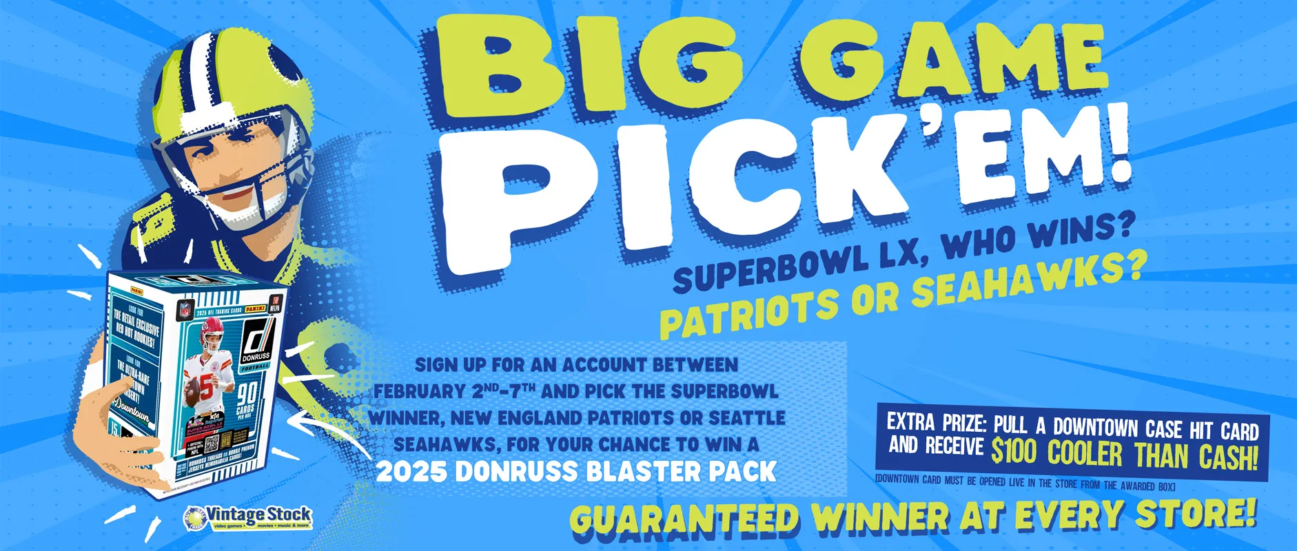 Vintage Stock Big Game banner
